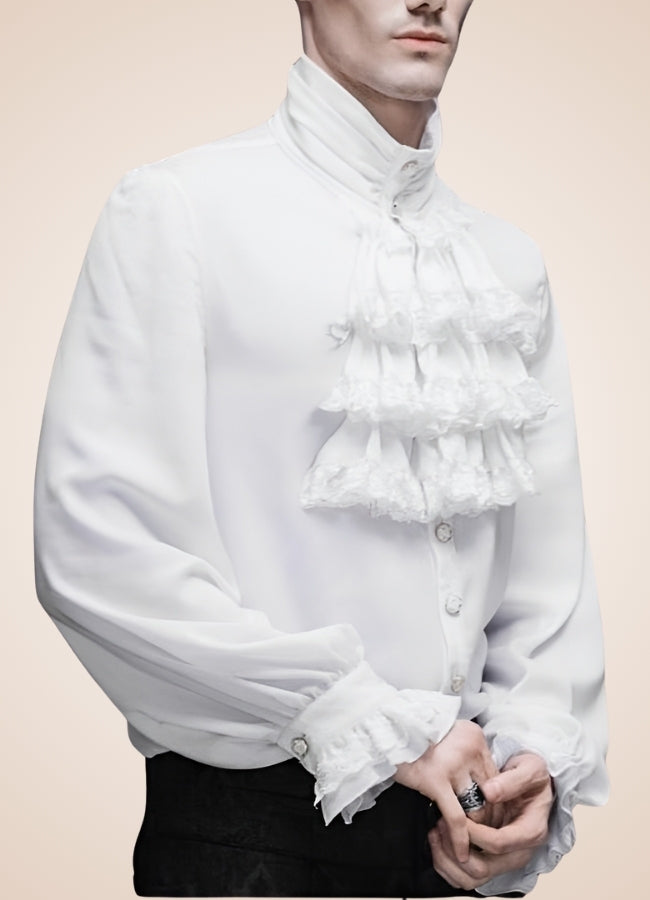 Gothic Ruffle Steampunk Shirt - Steampunk Australia