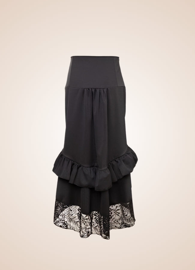 Gothic Ruffled Skirt - Steampunk Australia