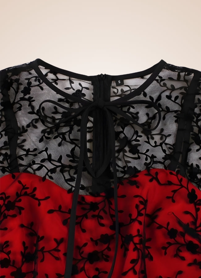 Gothic Sleeveless Mesh Dress - Steampunk Australia