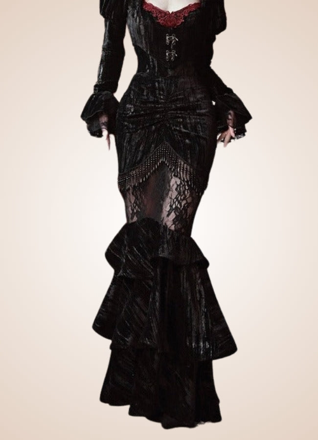 Gothic Steampunk Long Skirt - Steampunk Australia