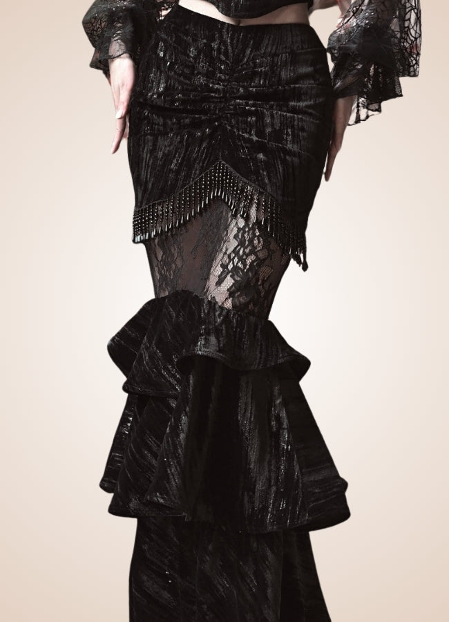 Gothic Steampunk Long Skirt - Steampunk Australia