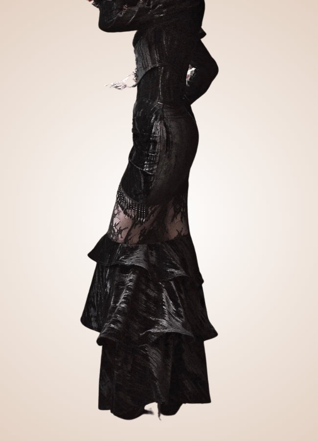 Gothic Steampunk Long Skirt - Steampunk Australia