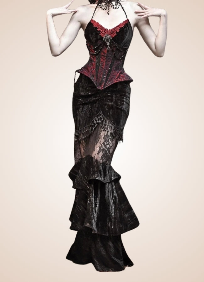 Gothic Steampunk Long Skirt - Steampunk Australia