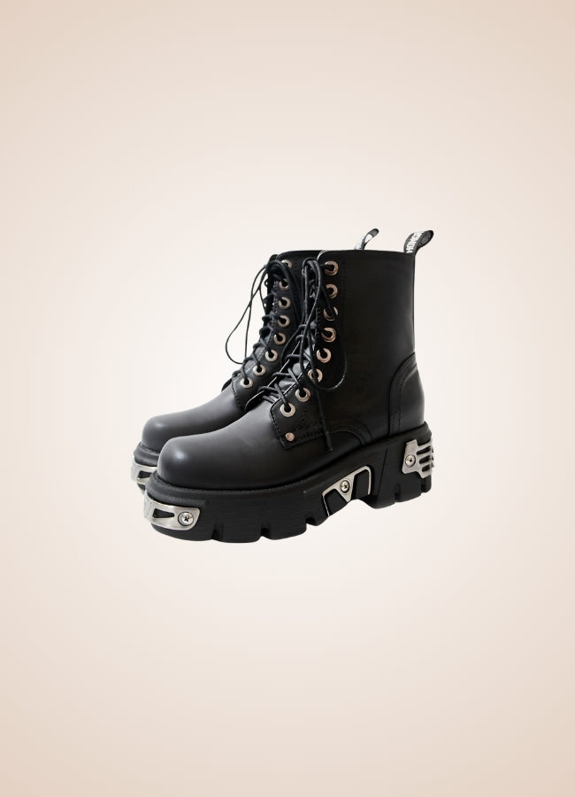 Gothic Women's High Sole Boots - Steampunk Australia