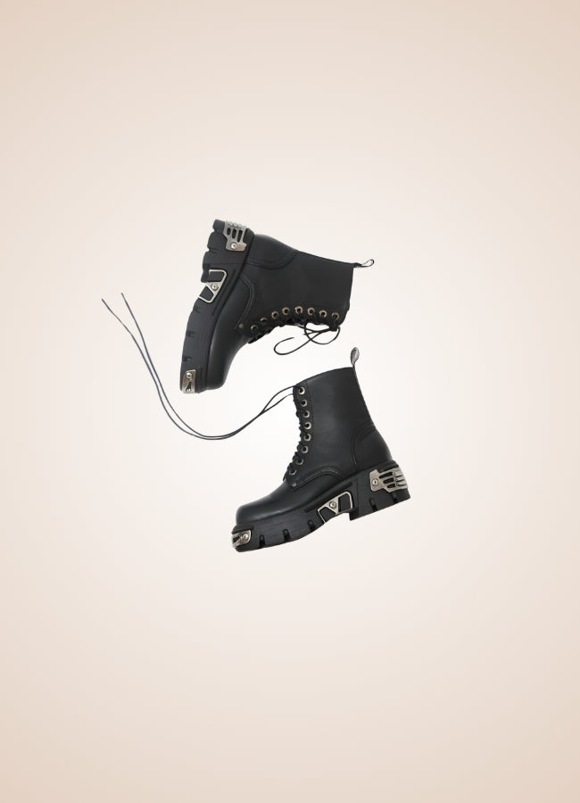 Gothic Women's High Sole Boots - Steampunk Australia