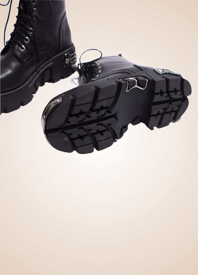 Gothic Women's High Sole Boots - Steampunk Australia