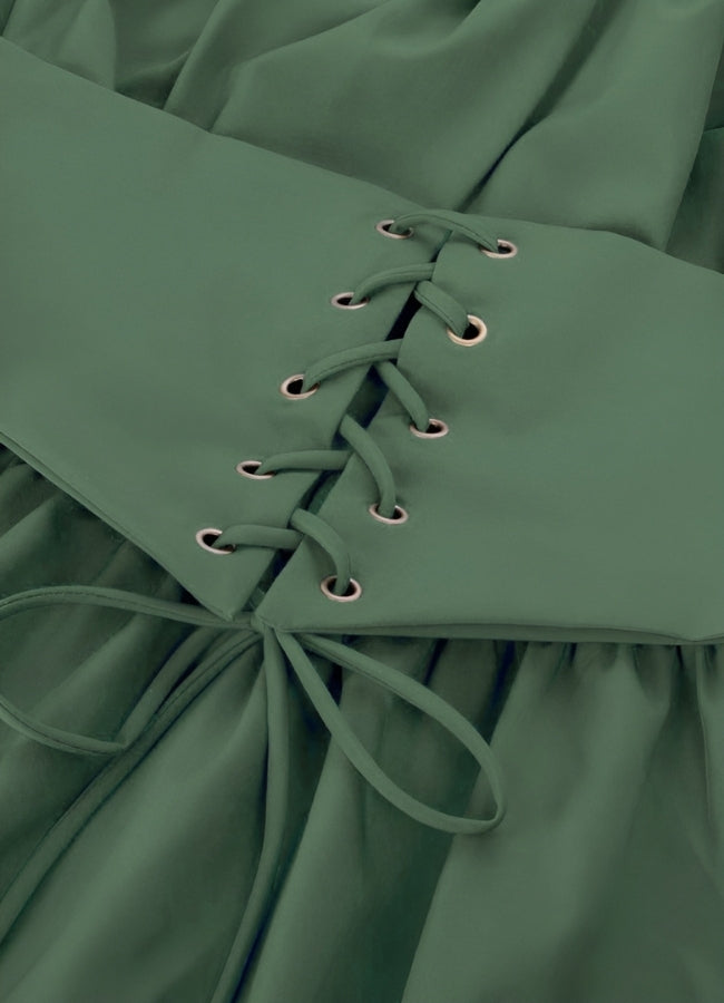 Green Steampunk Renaissance Dress - Steampunk Australia