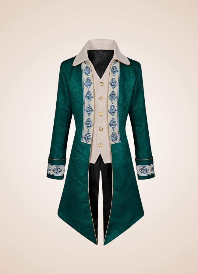 Green Victorian Renaissance Jacket - Steampunk Australia