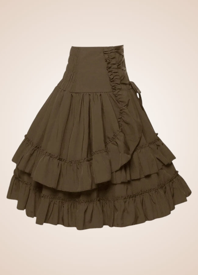 High Waisted Steampunk Skirt - Steampunk Australia