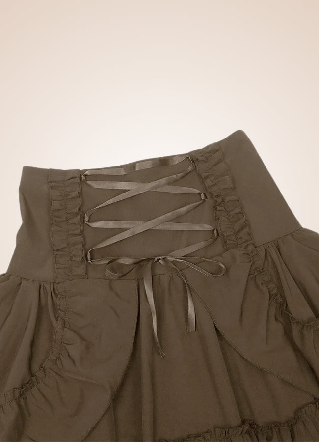 High Waisted Steampunk Skirt - Steampunk Australia