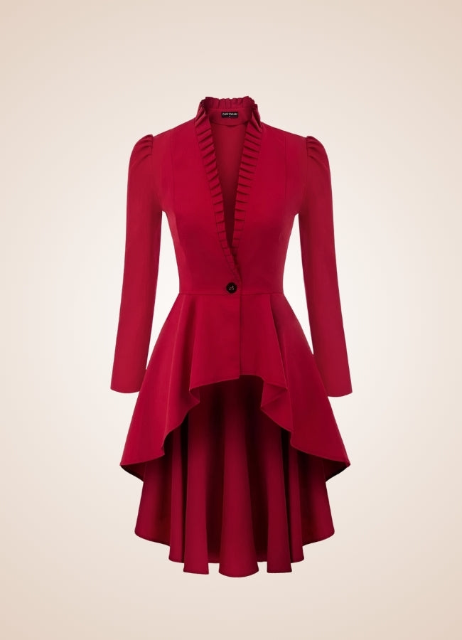 Ladies Steampunk Stiped Coat - Steampunk Australia