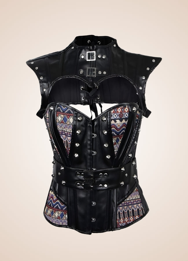 Leather Arm Steampunk Bustier - Steampunk Australia