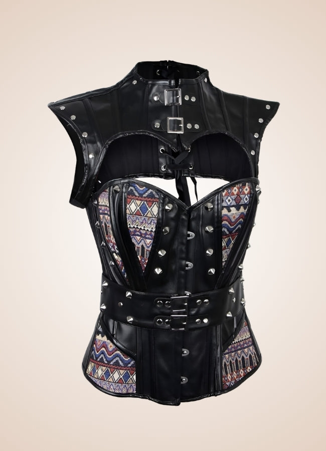 Leather Arm Steampunk Bustier - Steampunk Australia