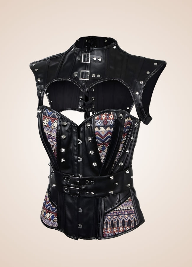 Leather Arm Steampunk Bustier - Steampunk Australia