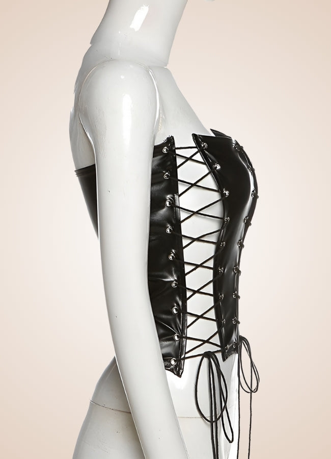 Leather Twist Steampunk Corset - Steampunk Australia