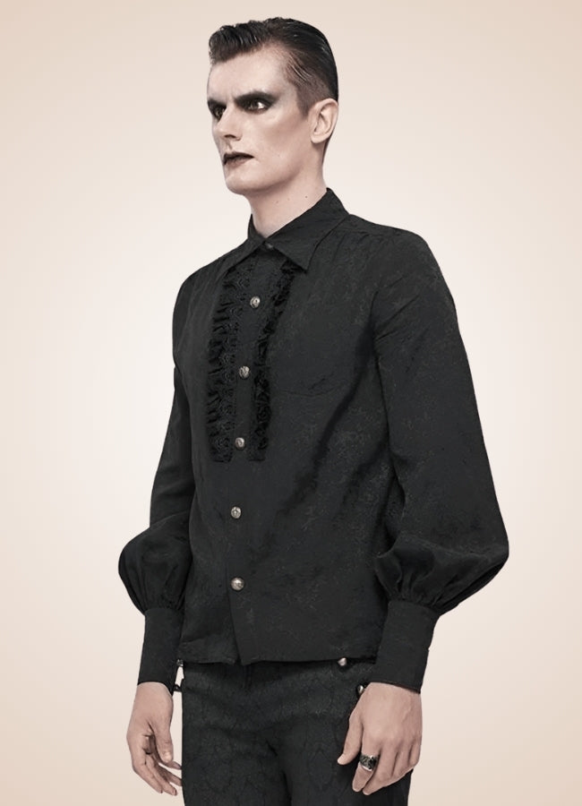 Long Sleeve Goth Style Shirt - Steampunk Australia