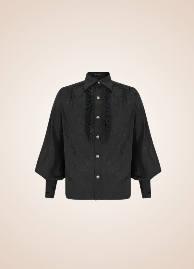 Long Sleeve Goth Style Shirt - Steampunk Australia