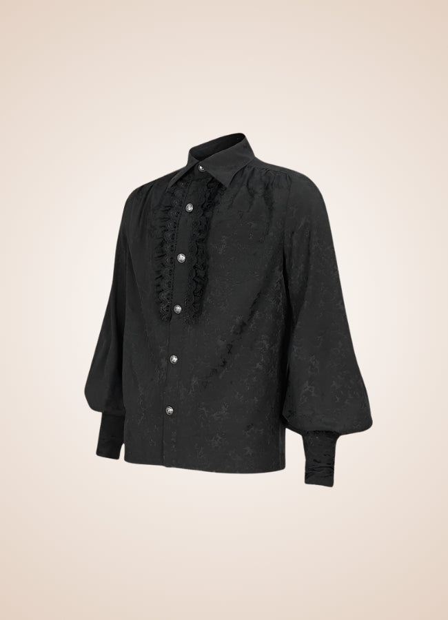 Long Sleeve Goth Style Shirt - Steampunk Australia