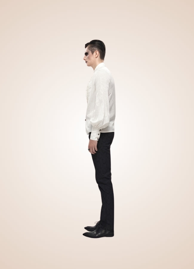 Long Sleeve Goth Style Shirt - Steampunk Australia