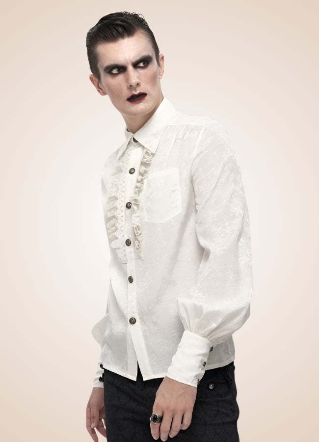 Long Sleeve Goth Style Shirt - Steampunk Australia