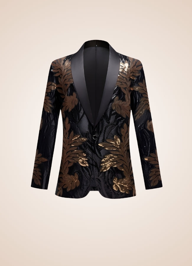 Man Embroidery Steampunk Jacket - Steampunk Australia
