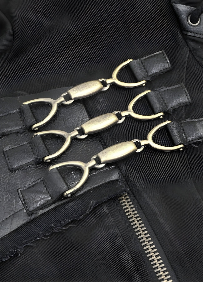 Man Hooded Goth Trench Coat - Steampunk Australia