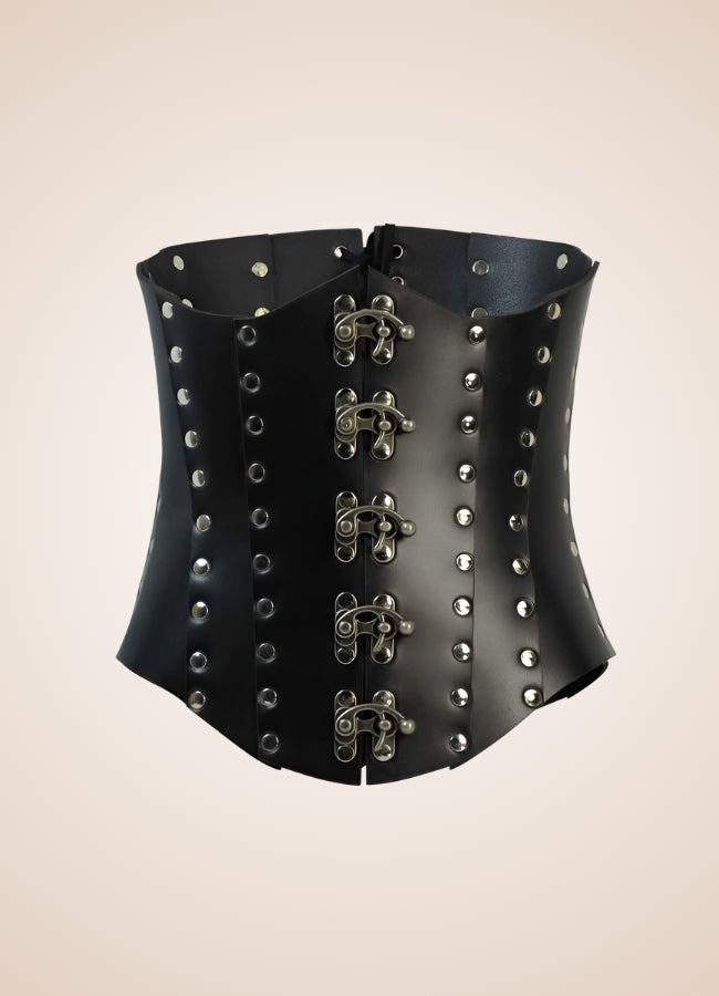 Medieval Leather Steampunk Corset - Steampunk Australia