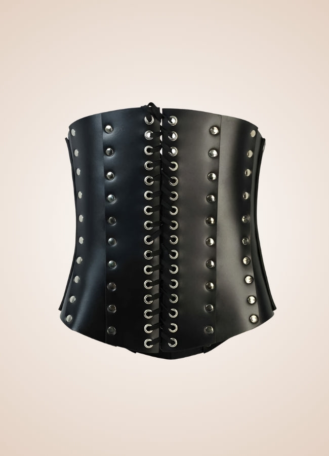 Medieval Leather Steampunk Corset - Steampunk Australia
