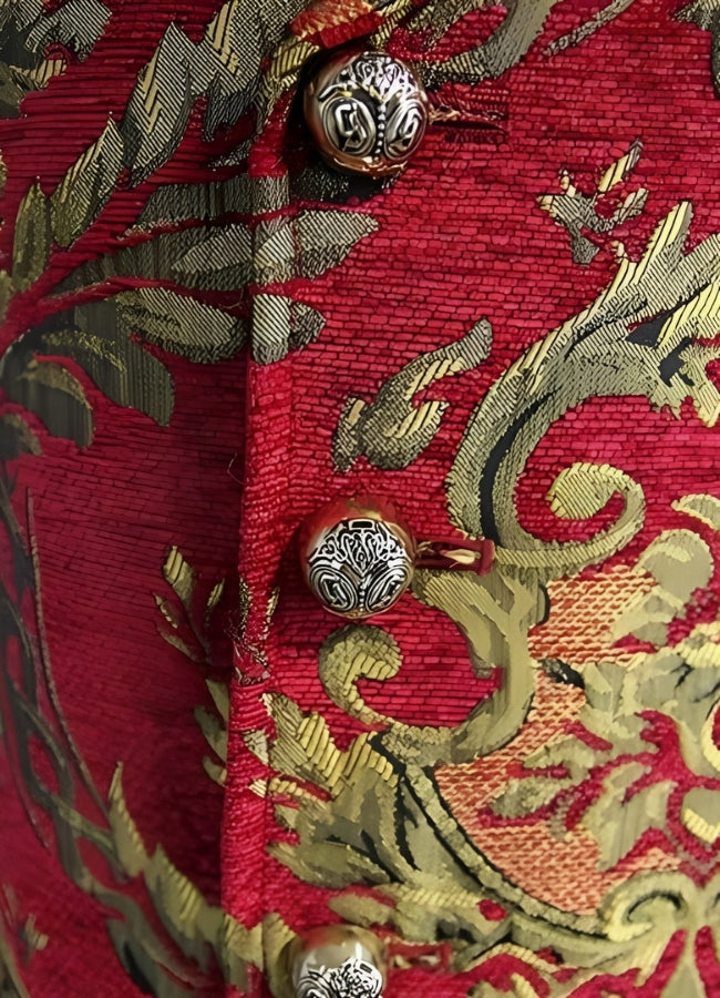 Men Victorian Double Breasted Vest - Steampunk Australia