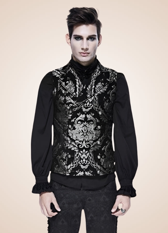 Men Victorian Double Breasted Vest - Steampunk Australia