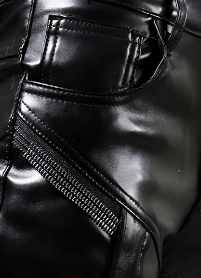 Men's Gothic Leather Pants - Steampunk Australia