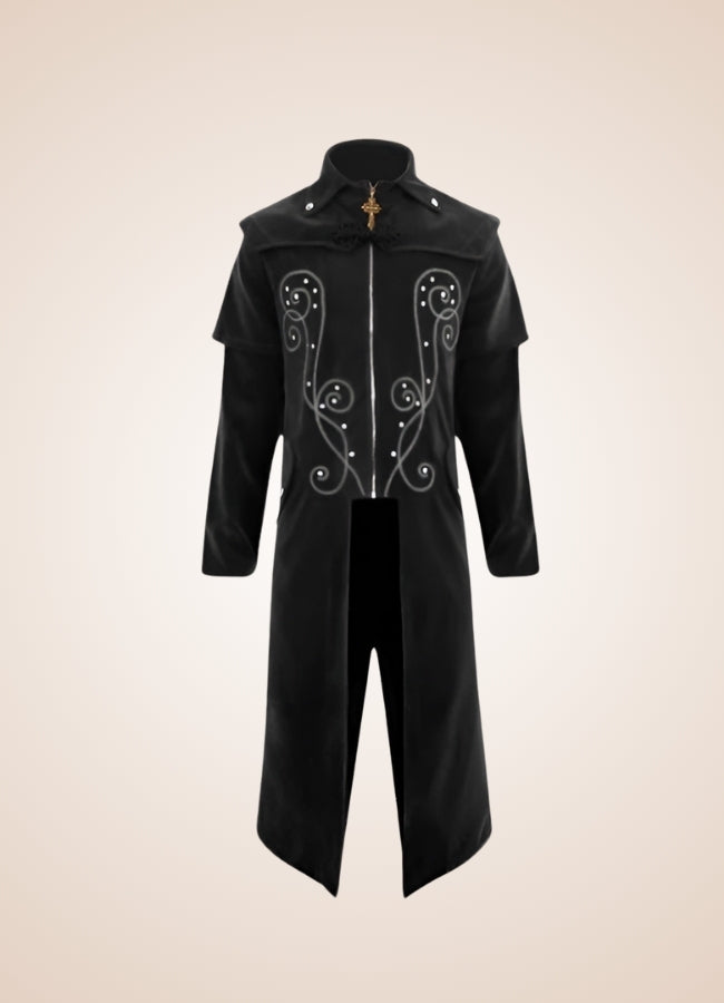 Men's Gothic Medieval Trench Coat - Steampunk Australia