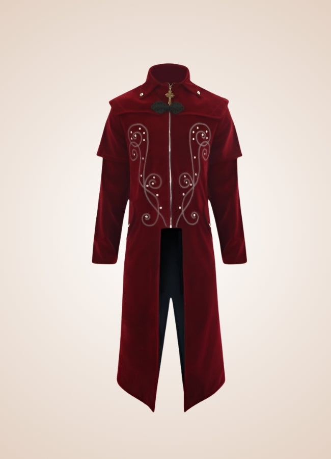 Men's Gothic Medieval Trench Coat - Steampunk Australia