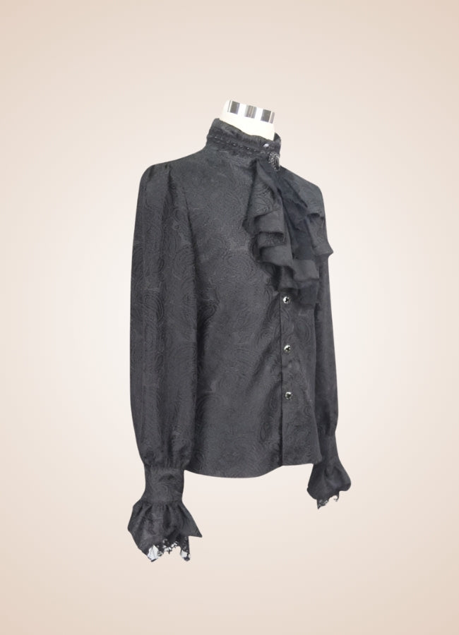 Men's Gothic Pattern Shirt - Steampunk Australia