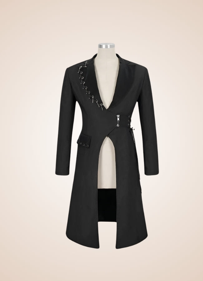 Men's Gothic Punk Frock Coat - Steampunk Australia