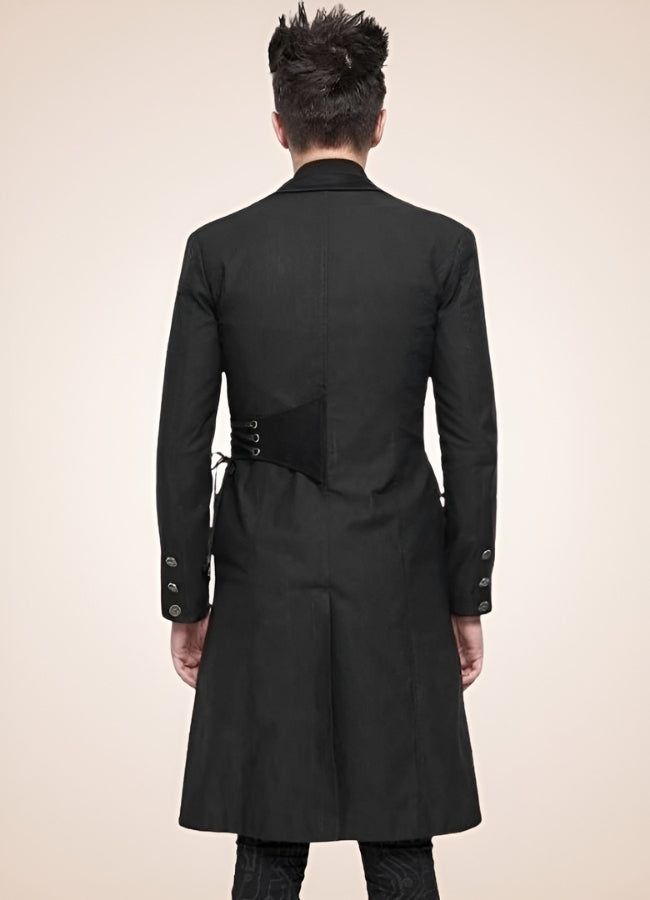 Men's Gothic Punk Frock Coat - Steampunk Australia