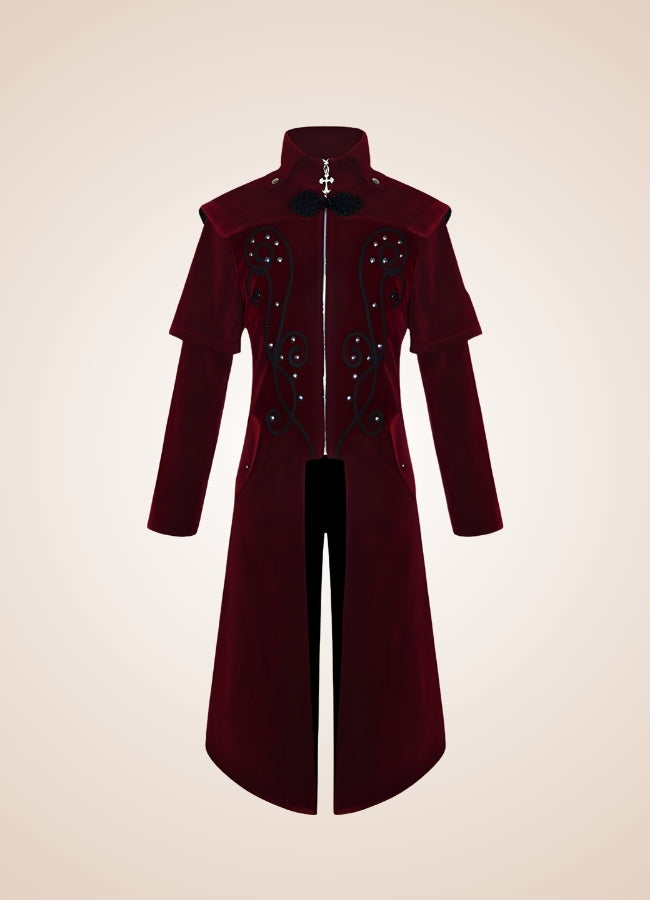Men's Medieval Steampunk Trench Coat - Steampunk Australia