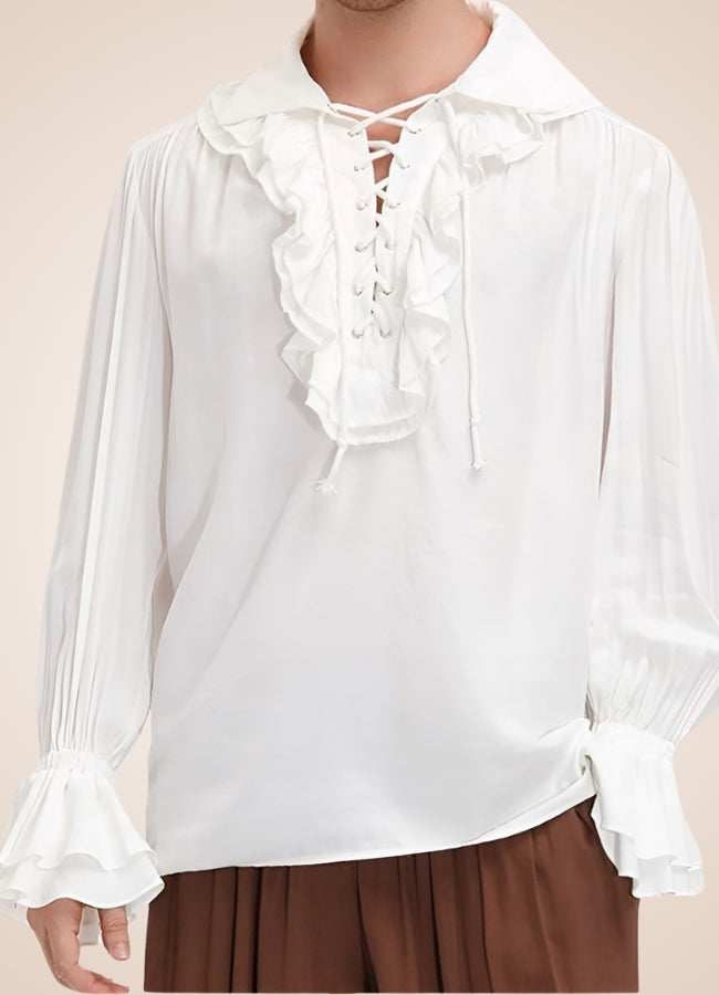 Men's Pirate Ruffles Shirt - Steampunk Australia