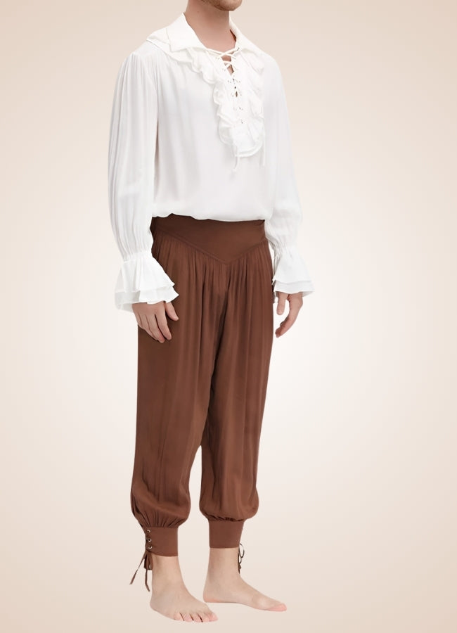 Men's Pirate Ruffles Shirt - Steampunk Australia