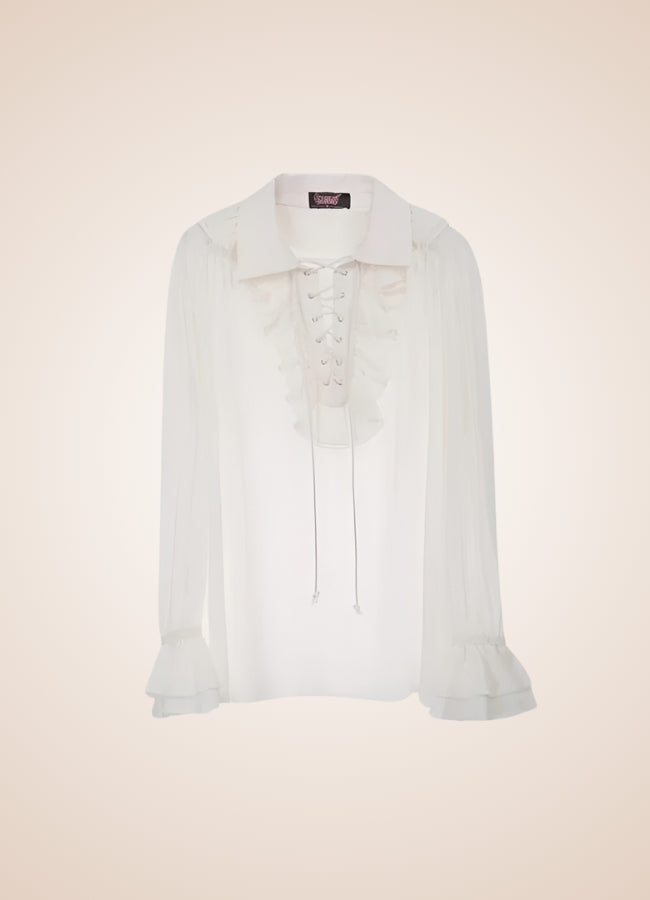 Men's Pirate Ruffles Shirt - Steampunk Australia
