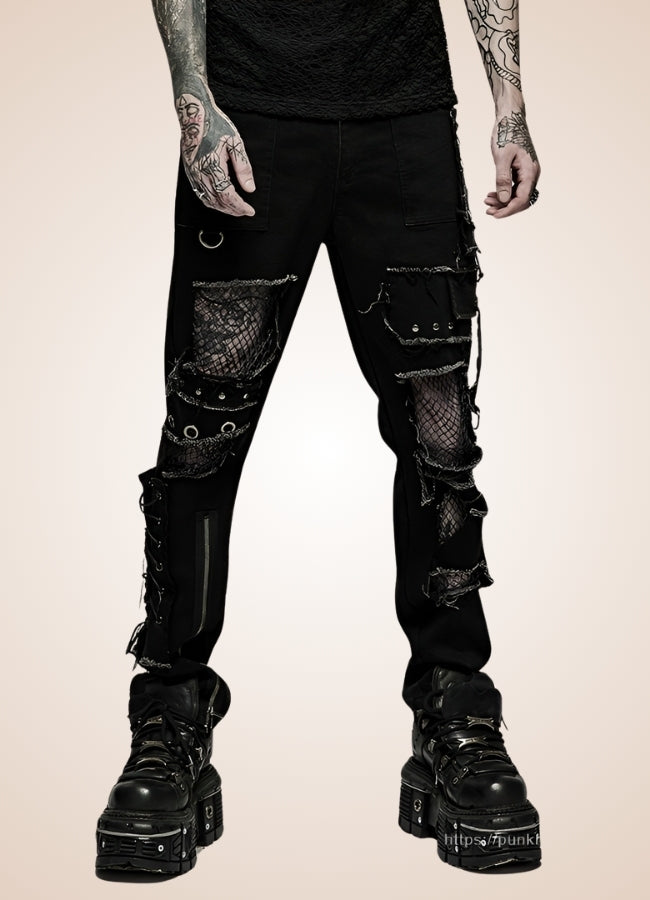 Men's Punk Rock Trousers - Steampunk Australia