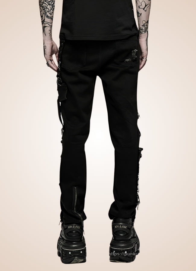 Men's Punk Rock Trousers - Steampunk Australia