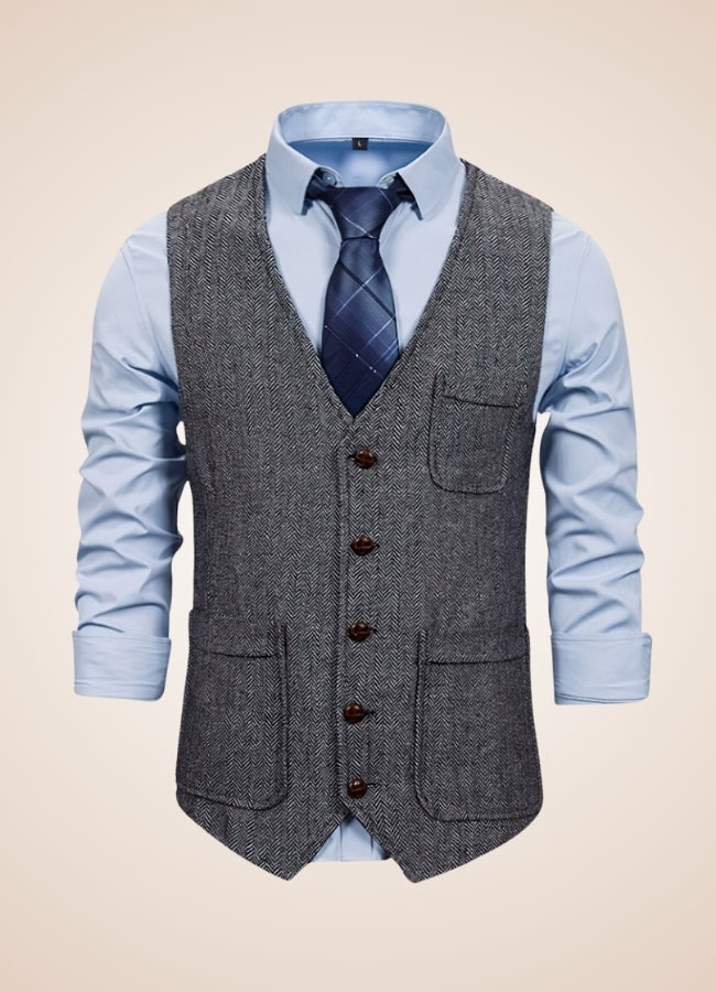 Men's Steampunk Pocket Vest - Steampunk Australia