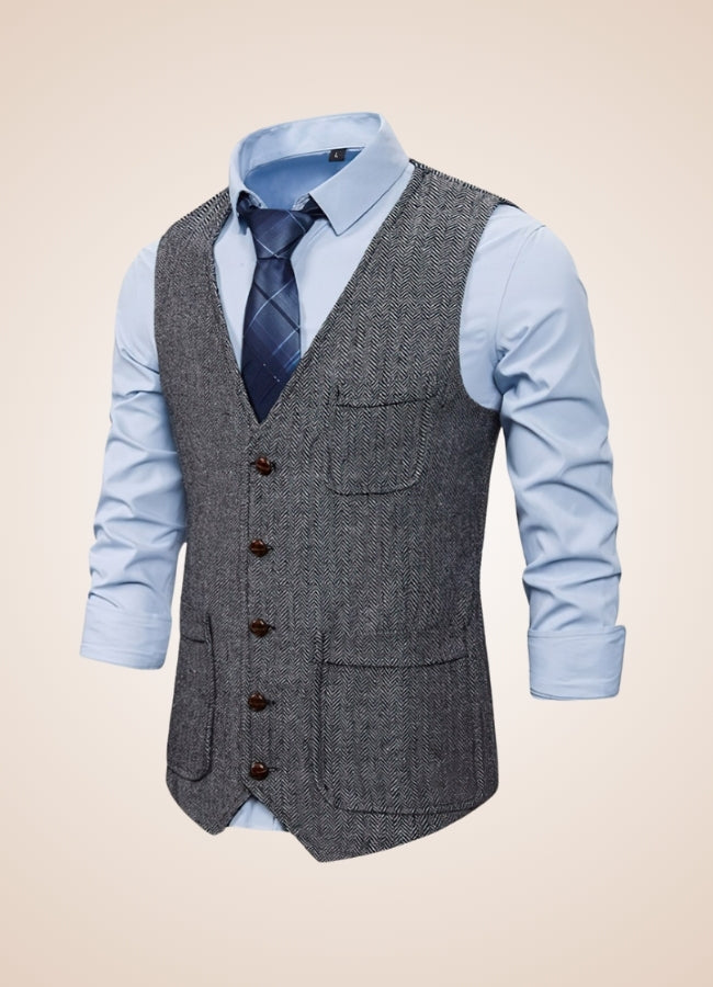 Men's Steampunk Pocket Vest - Steampunk Australia