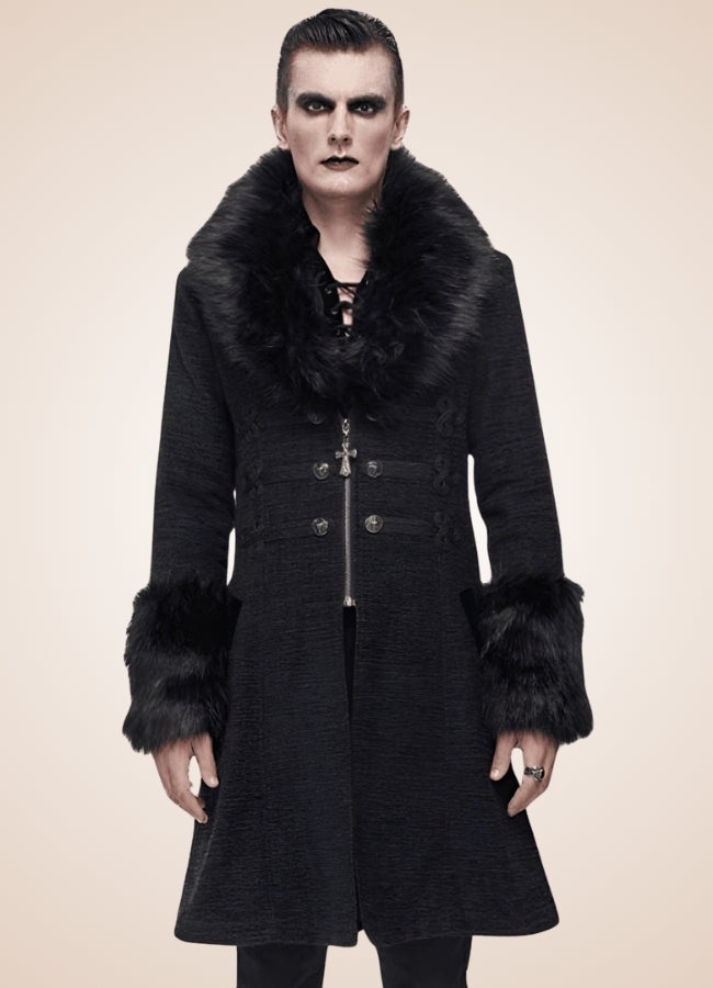 Men's Victorian Black Coat - Steampunk Australia