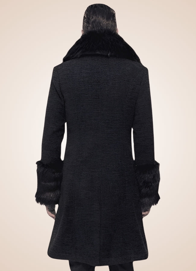 Men's Victorian Black Coat - Steampunk Australia
