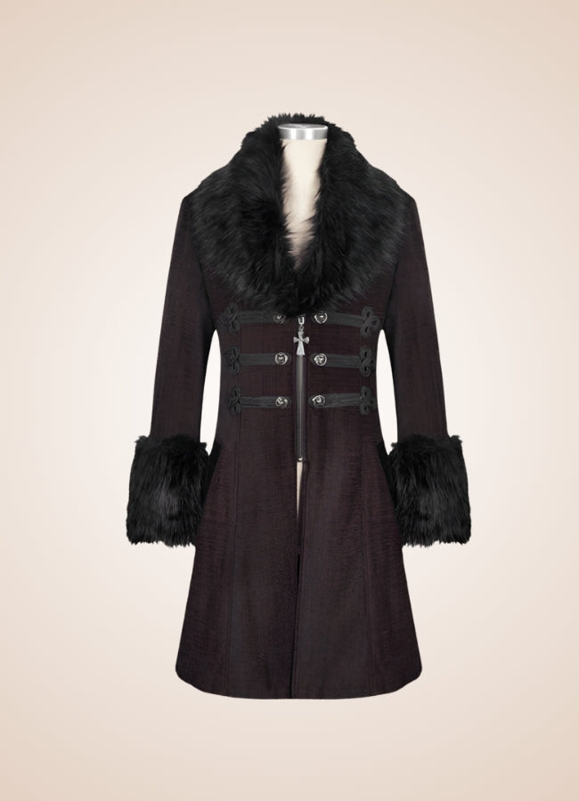 Men's Victorian Burgundy Coat - Steampunk Australia
