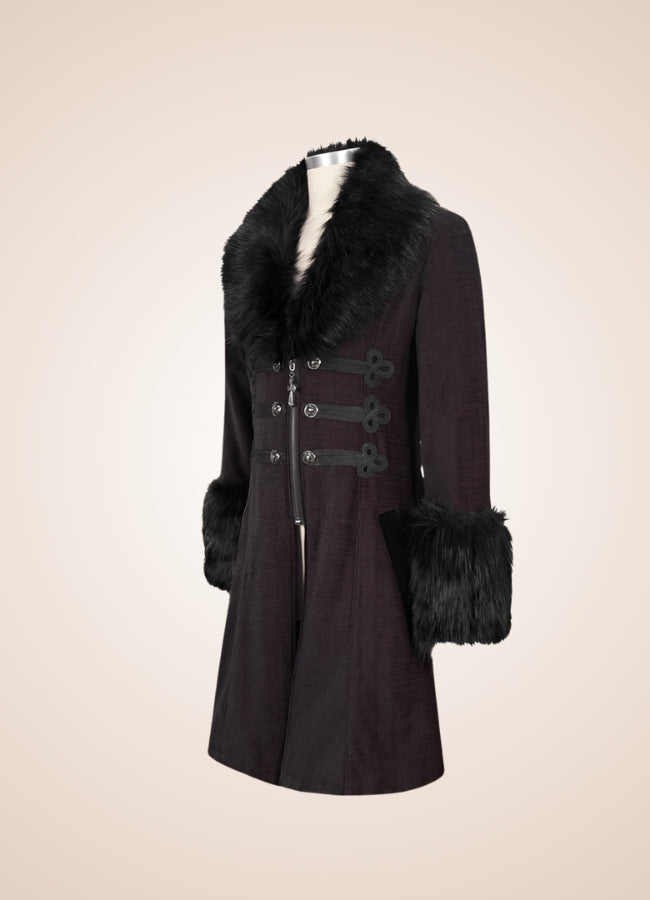 Men's Victorian Burgundy Coat - Steampunk Australia