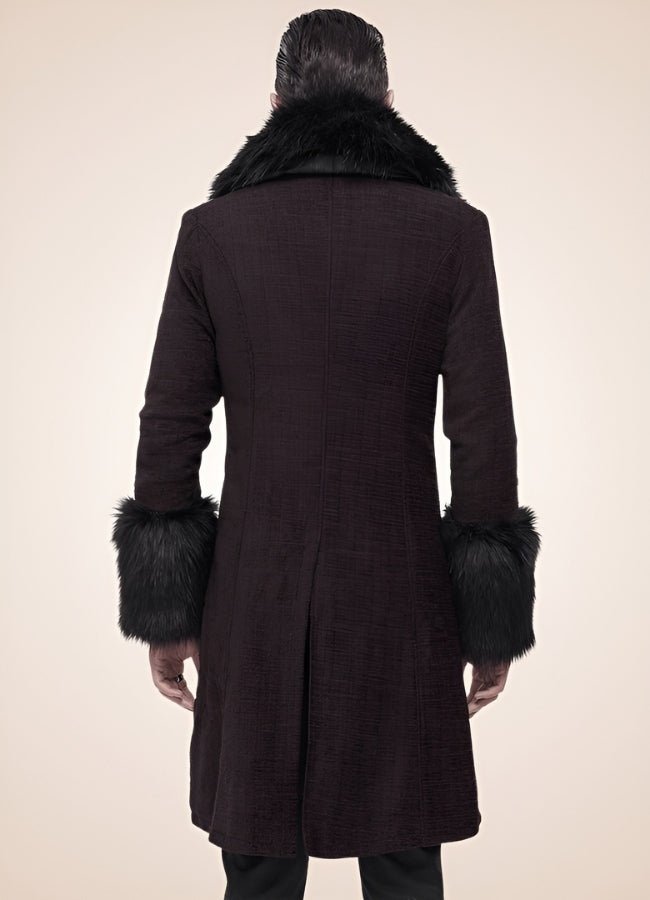Men's Victorian Burgundy Coat - Steampunk Australia