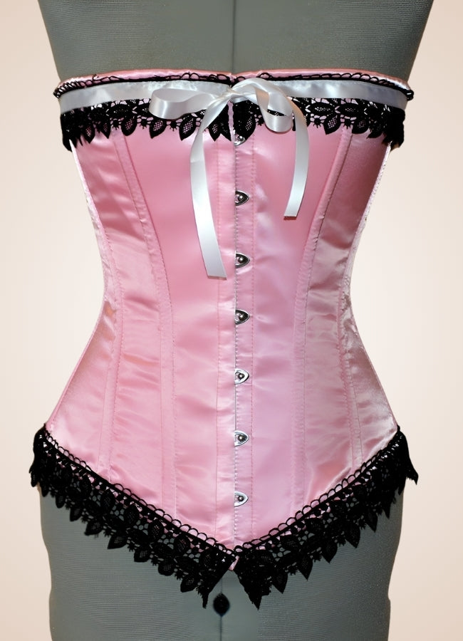 Pink Steampunk Vintage Corset - Steampunk Australia